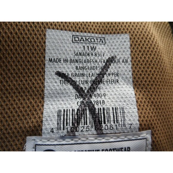 DAKOTA Mens 8'' 517 Quad Comfort Steel Toe Composite Plate Work Boot Brown 11W - Picture 8 of 8